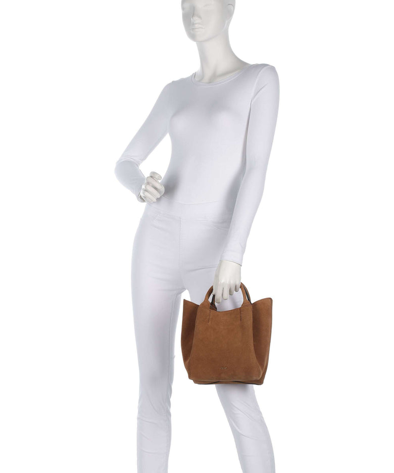 Abro Suede Essential Small Handbag cuoio