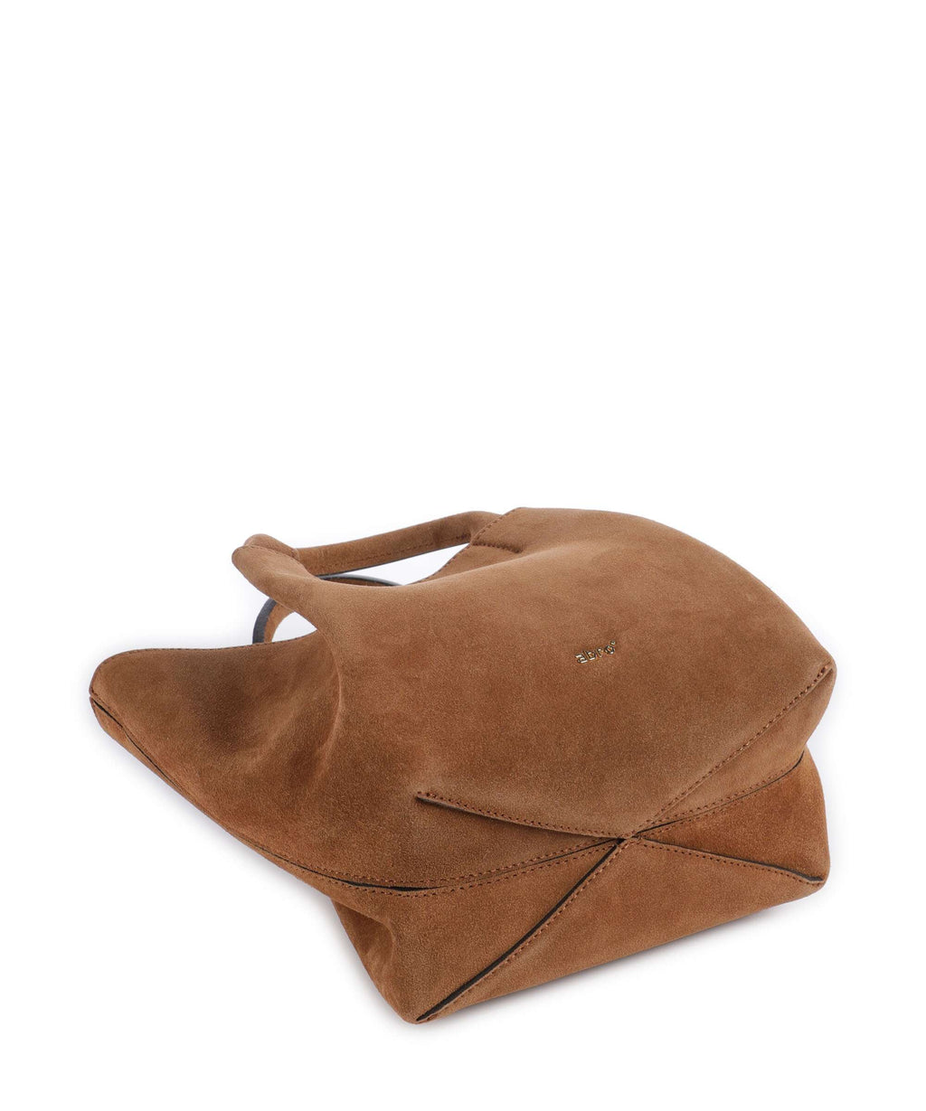 Abro Suede Essential Small Crossbody bag cuoio