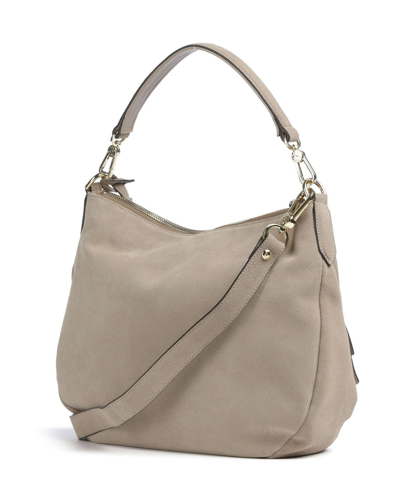Abro Suede Juna Small Hobo bag siena