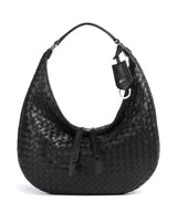 Abro Piuma Nana Small Hobo bag black/nickel