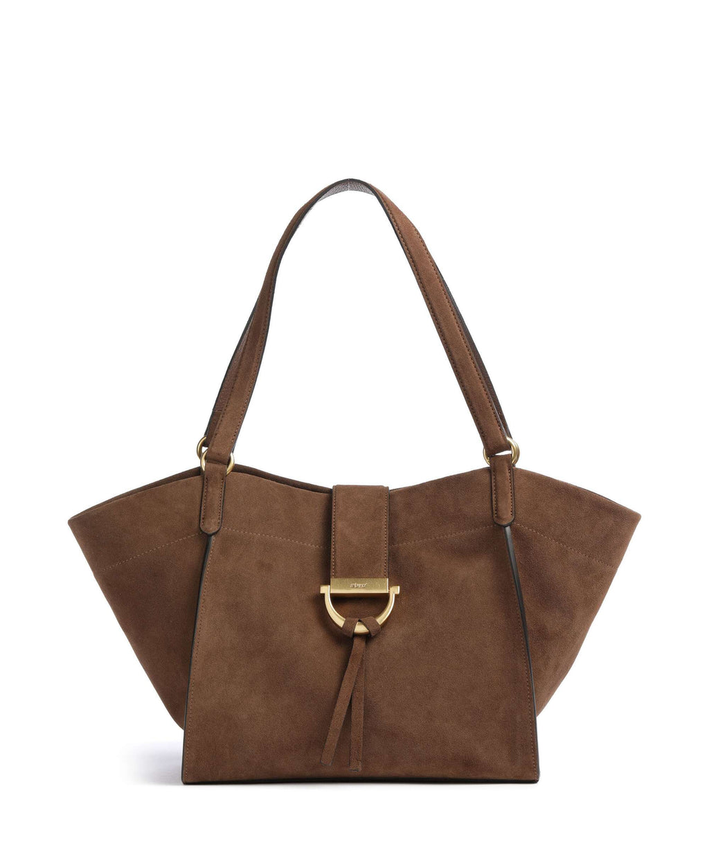 Abro Suede Temi Tote bag wood