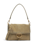 Abro Suede Temi Stitch Shoulder bag mud