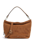 Abro Suede Ebony Hobo bag cuoio