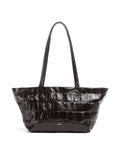 Abro Maxxi Cocco Alba Tote bag dark brown