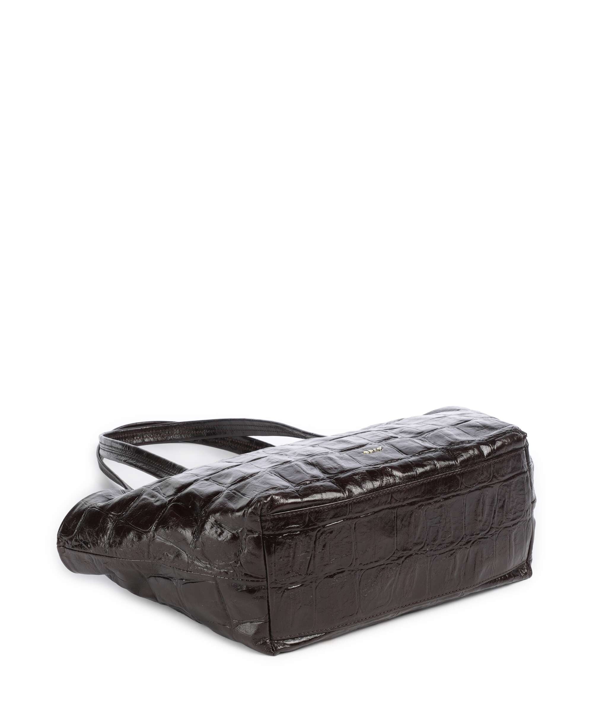 Abro Maxxi Cocco Alba Tote bag dark brown