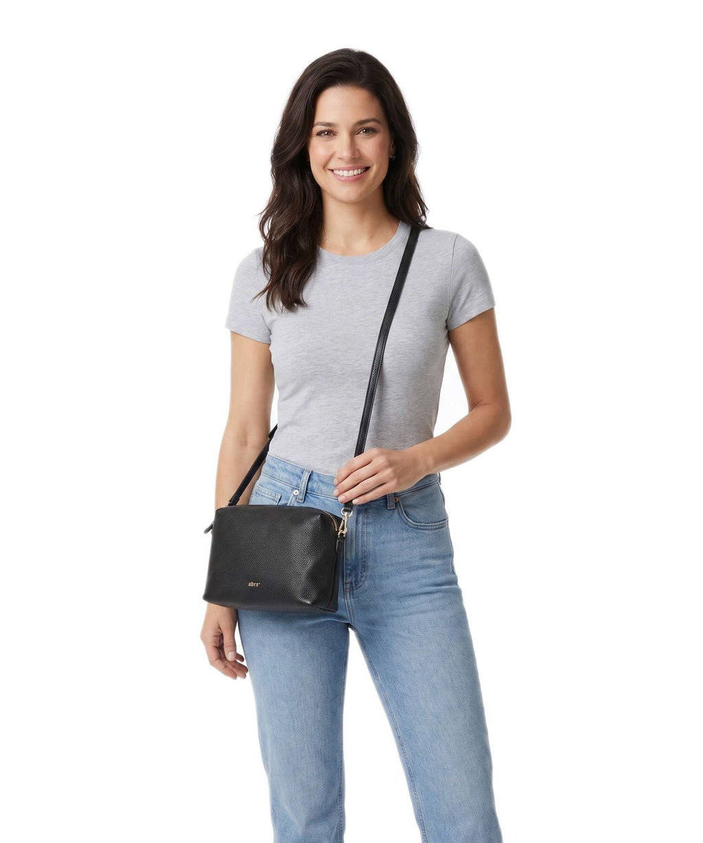 Abro Agave Kaia Crossbody bag black/gold