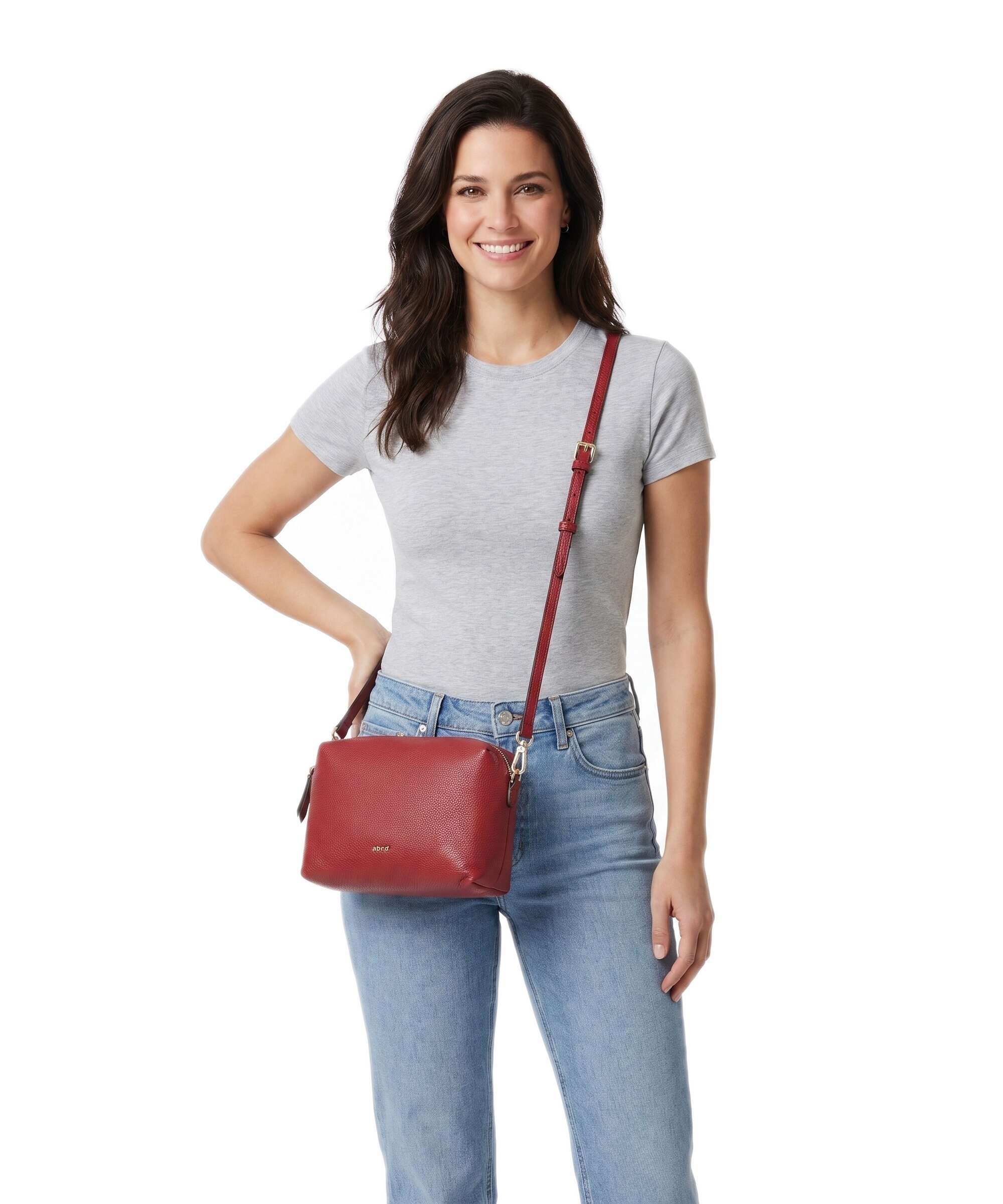 Abro Agave Kaia Crossbody bag ruby