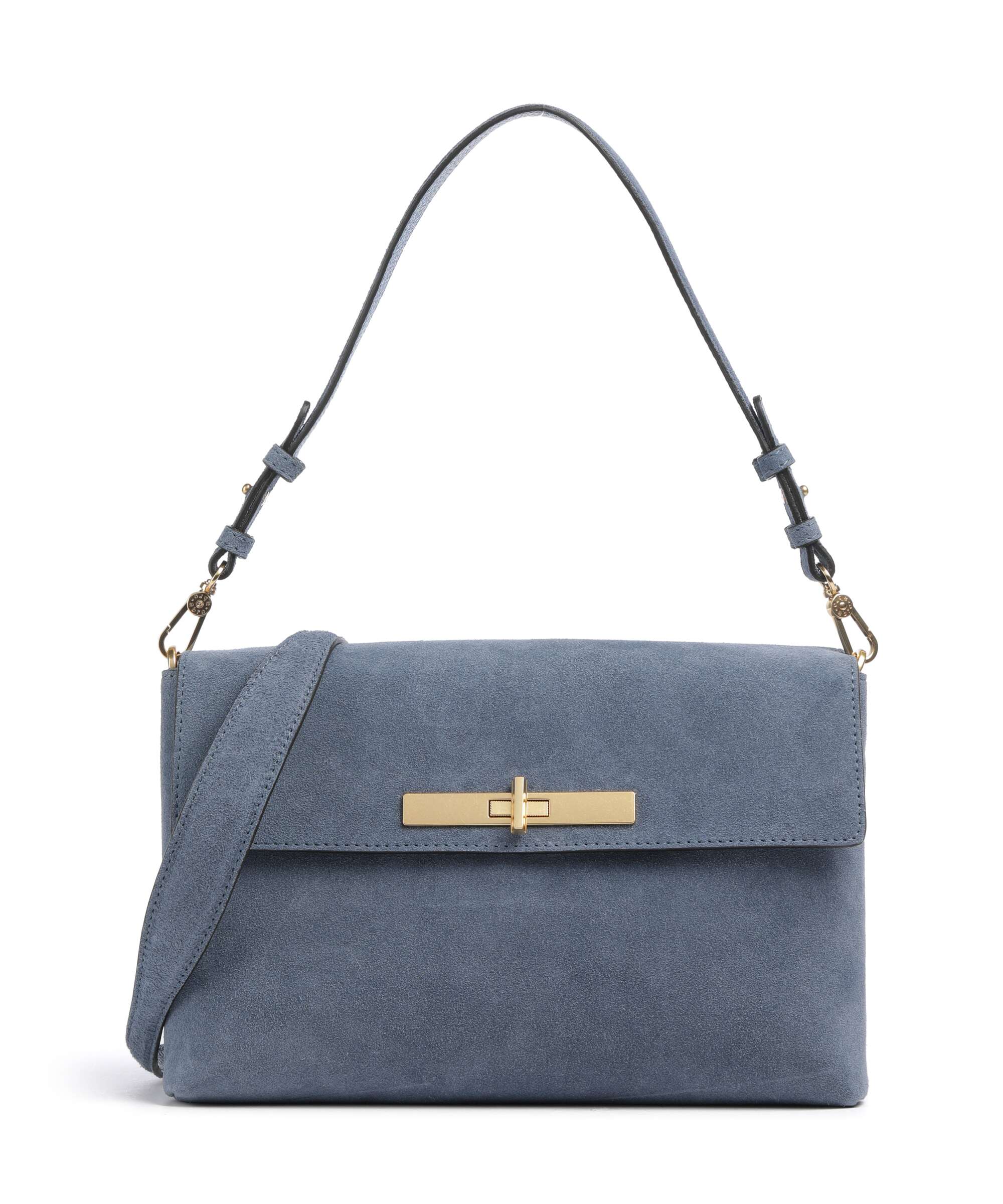 Abro Suede Twist Shoulder bag jeans