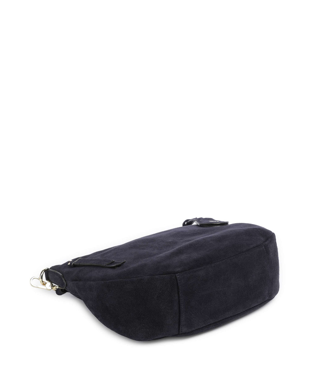 Abro Suede Juna Small Hobo bag navy