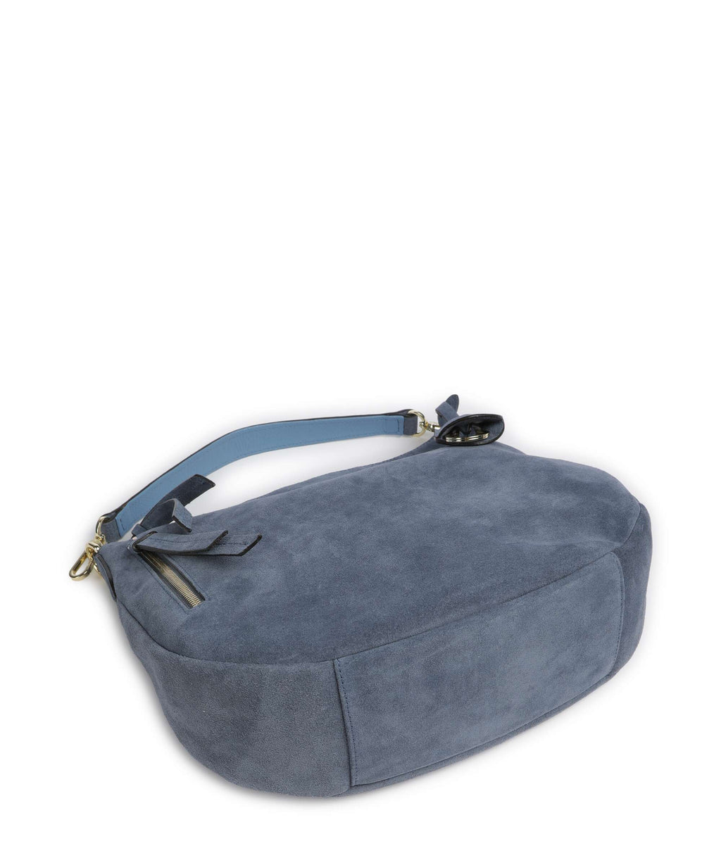 Abro Suede Juna Small Hobo bag jeans