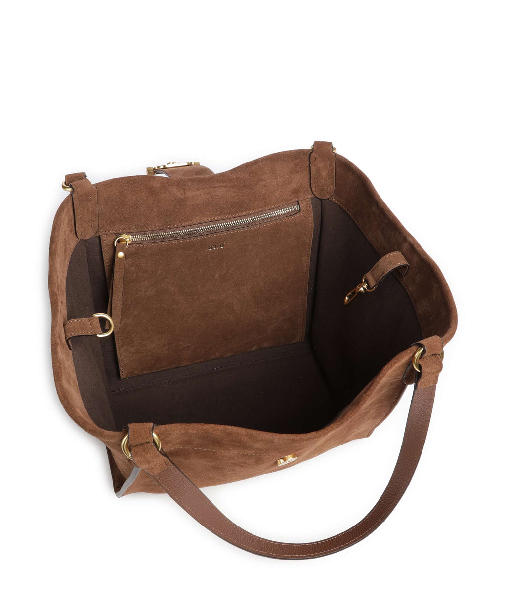 Abro Suede Temi Tote bag wood
