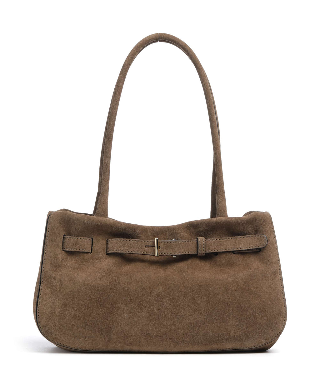 Abro Suede Jill Shoulder bag khaki