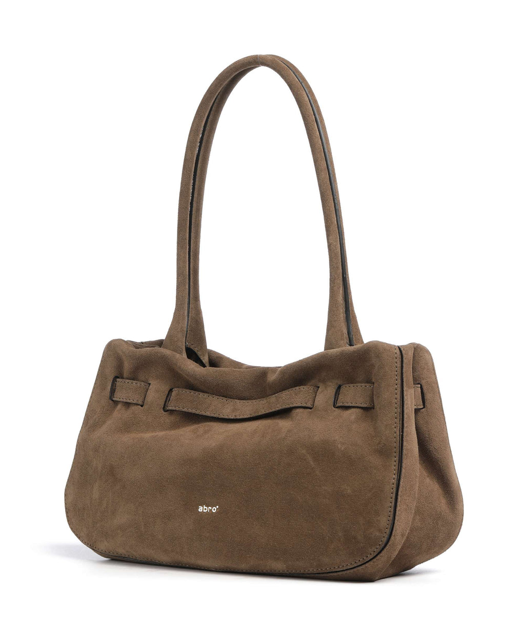 Abro Suede Jill Shoulder bag khaki