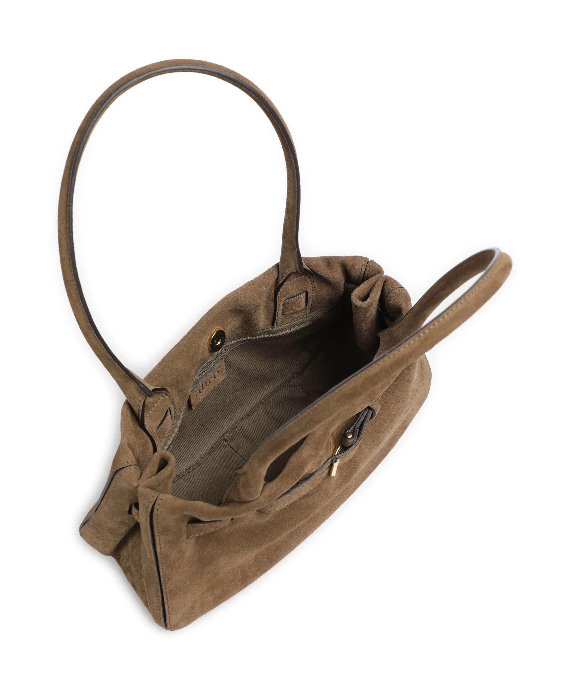 Abro Suede Jill Shoulder bag khaki