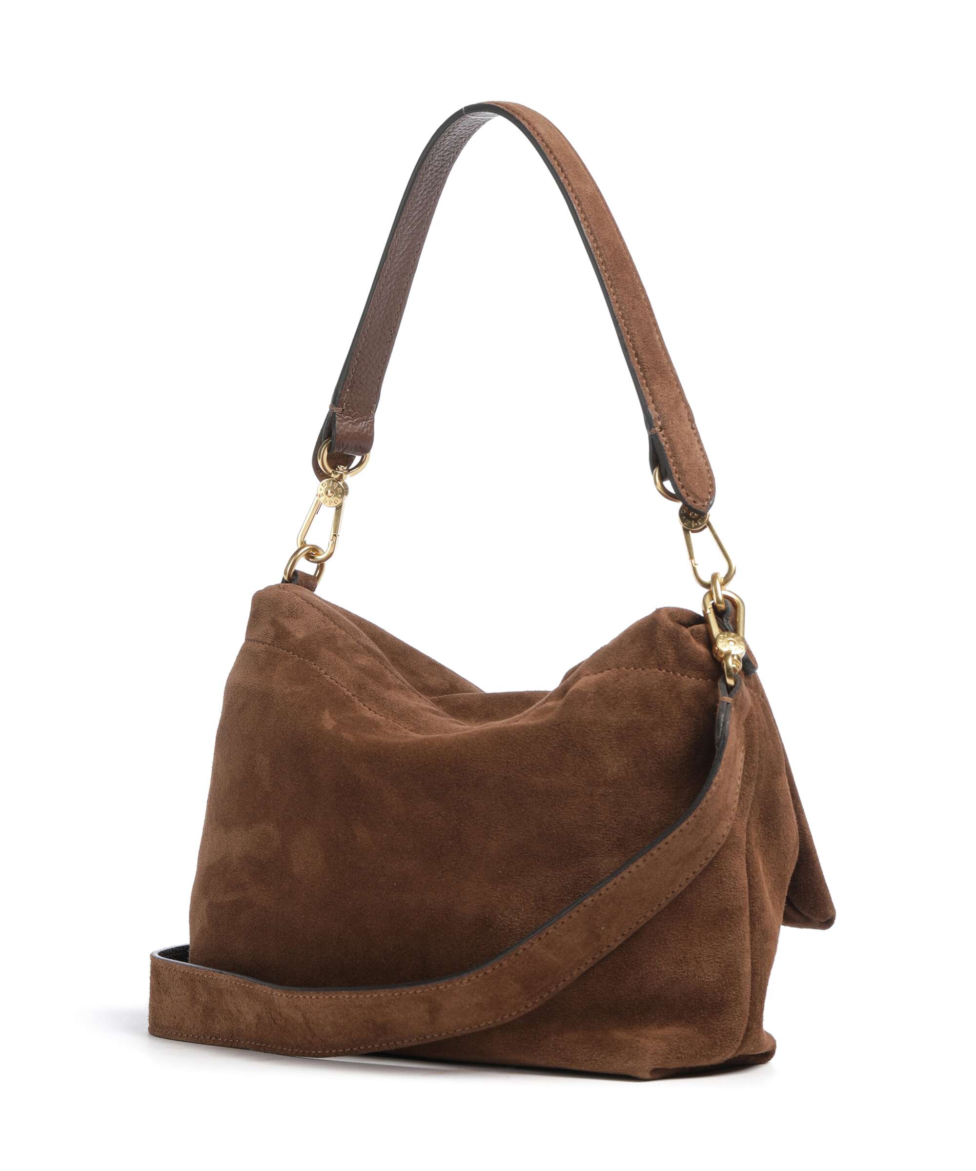 Abro Suede Temi Medium Shoulder bag wood