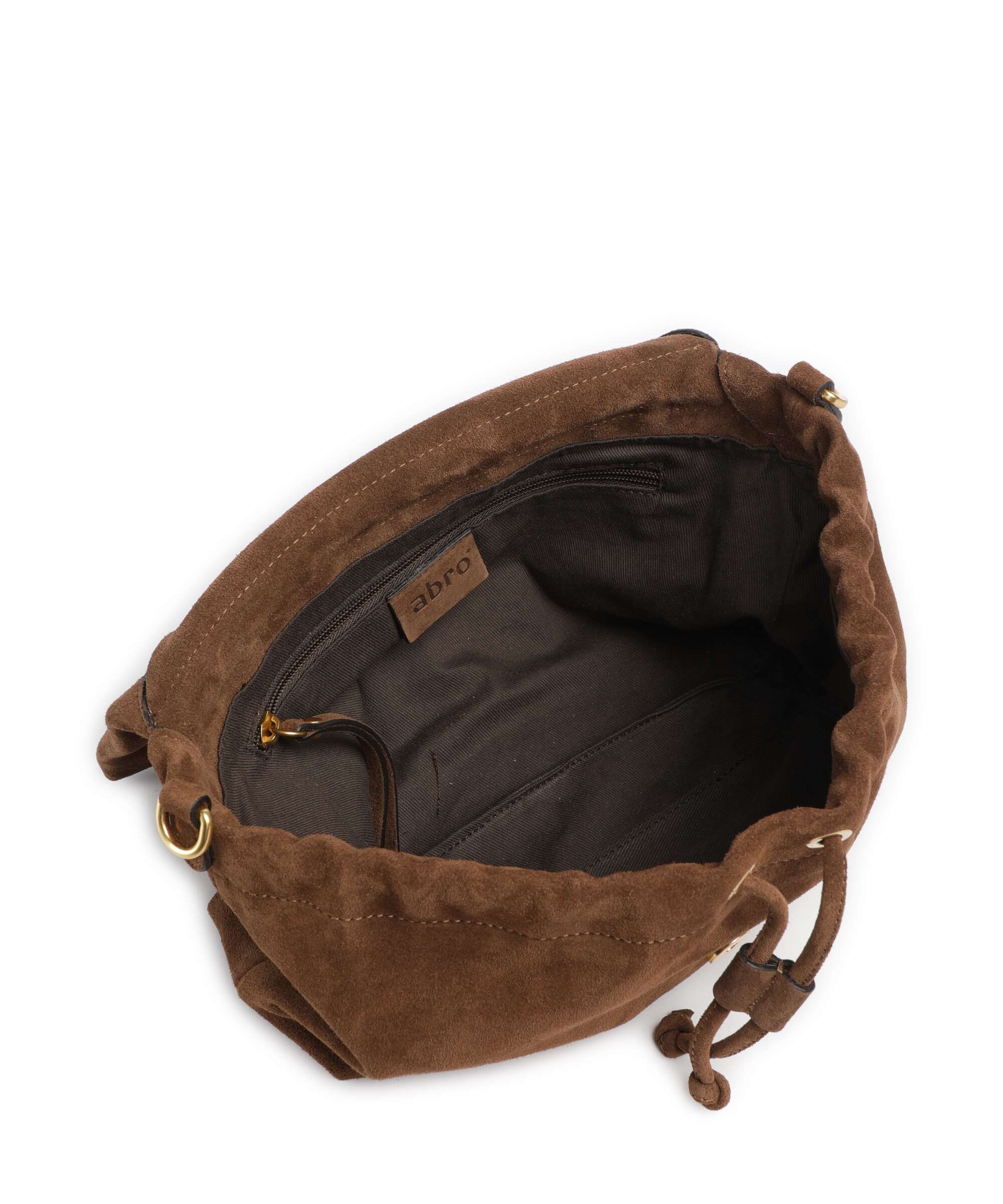 Abro Suede Temi Medium Shoulder bag wood