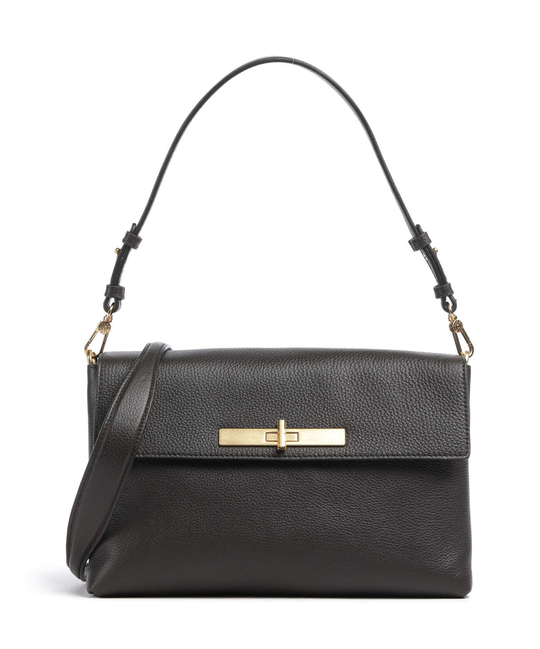 Abro Agave Twist Shoulder bag dark brown