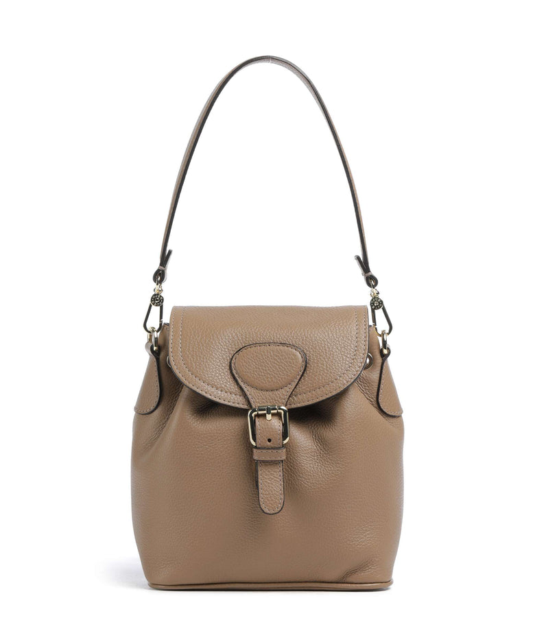 abro leather backpack Agave Daily Small bag grained black/nickel Abro Brown Leather Woven Hobo