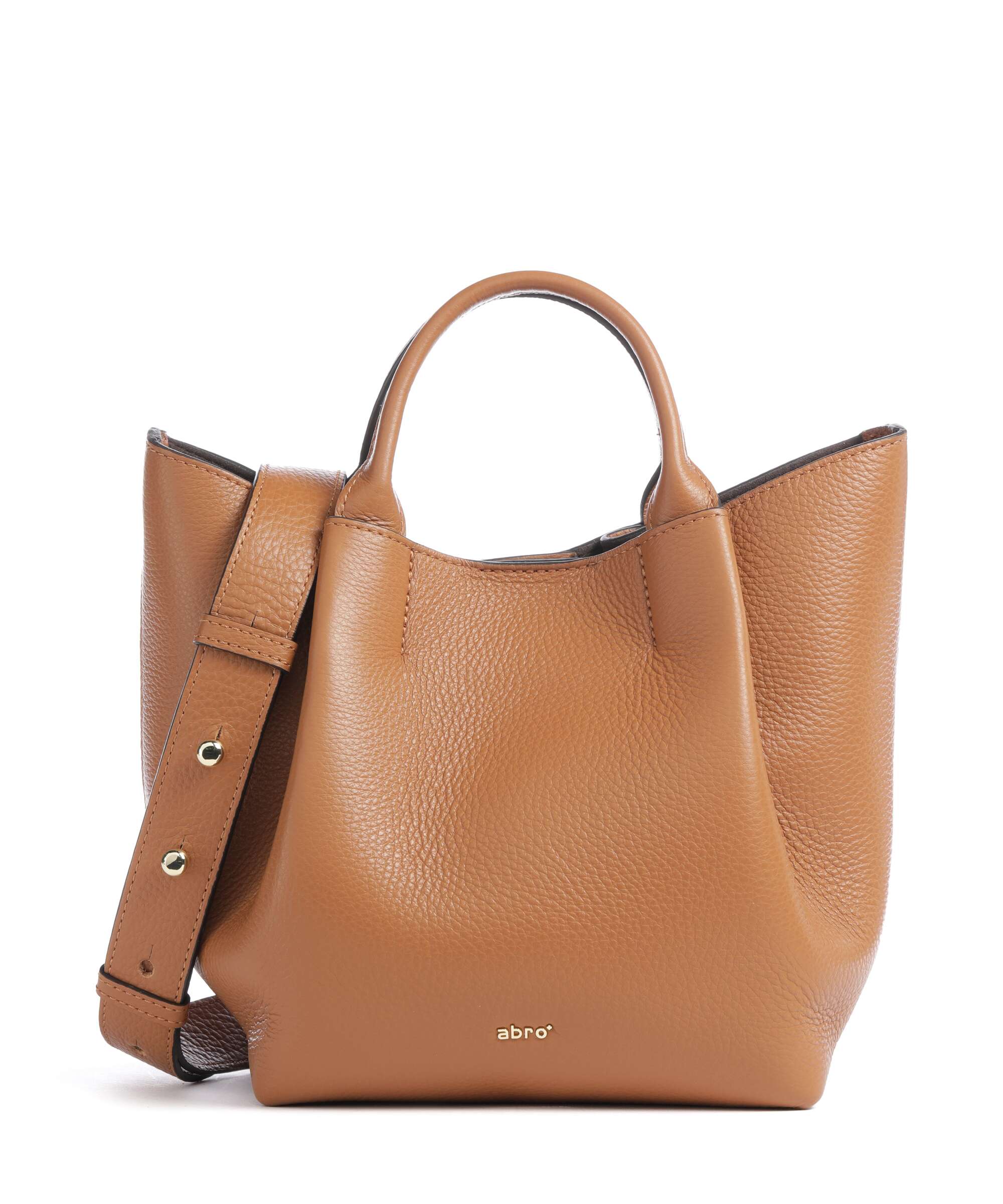 Abro Agave Essential Small Handbag grained leather cappuccino