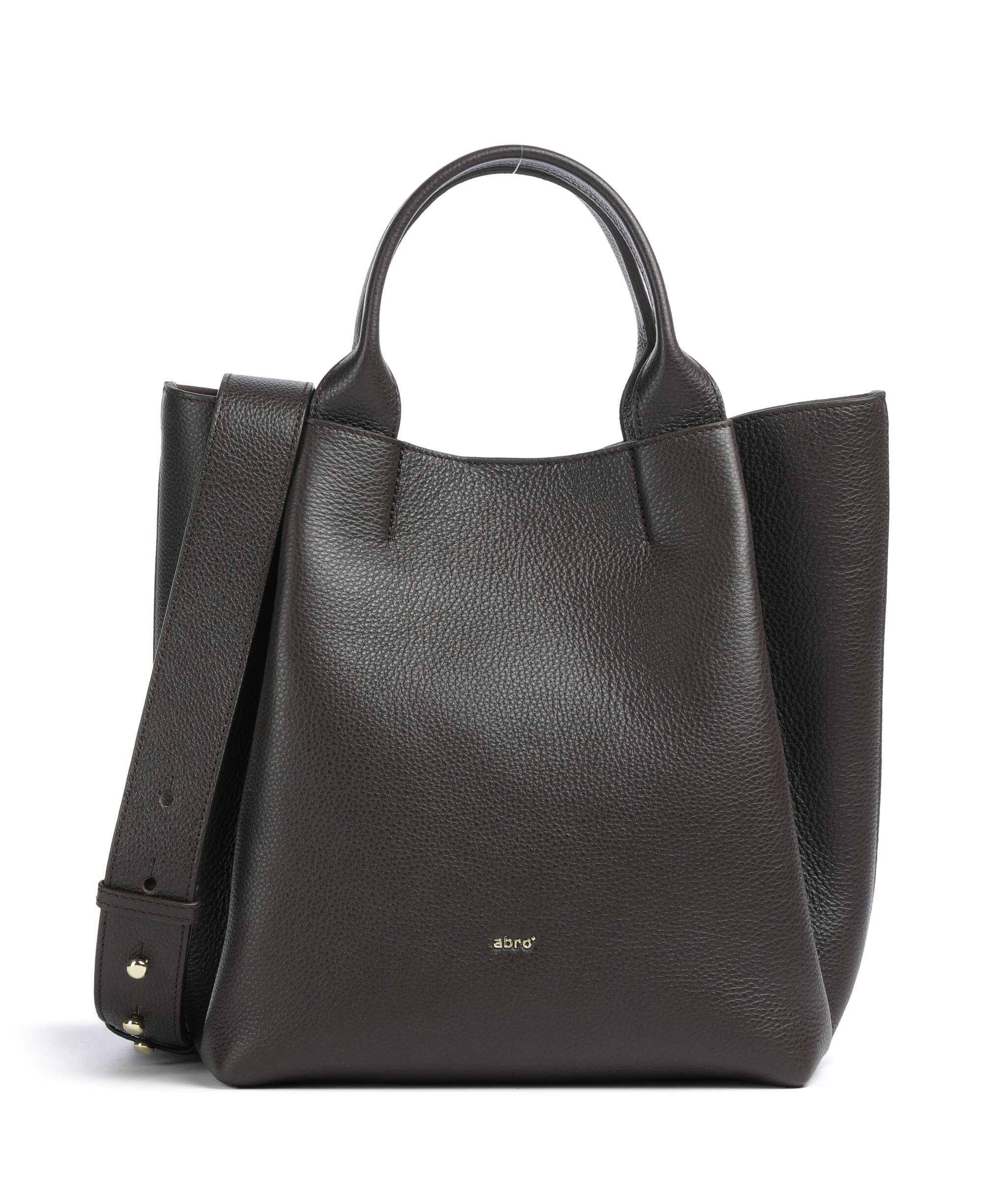 Abro Agave Essential Medium Handbag dark brown