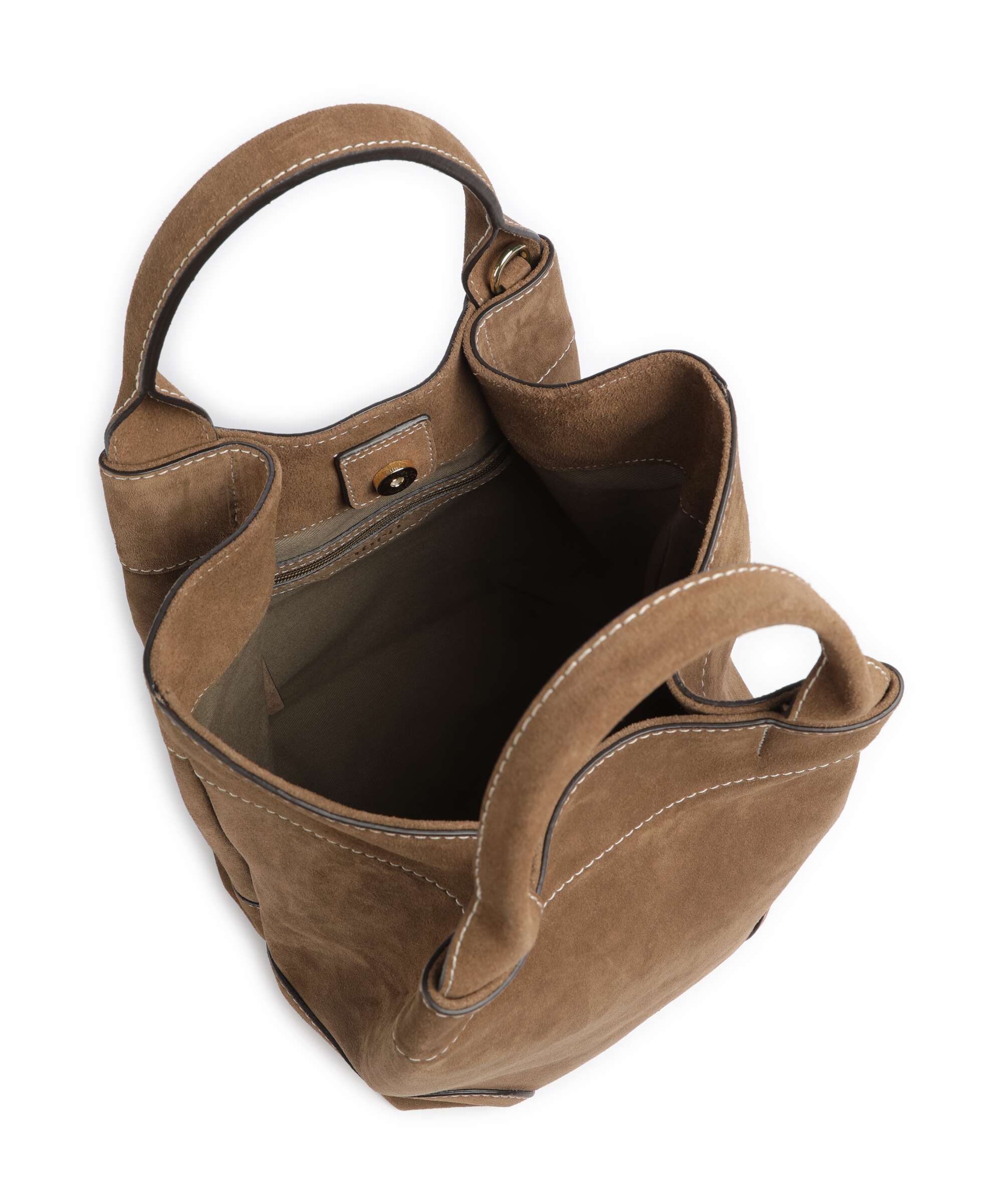 Abro Suede Essential Medium Handbag khaki