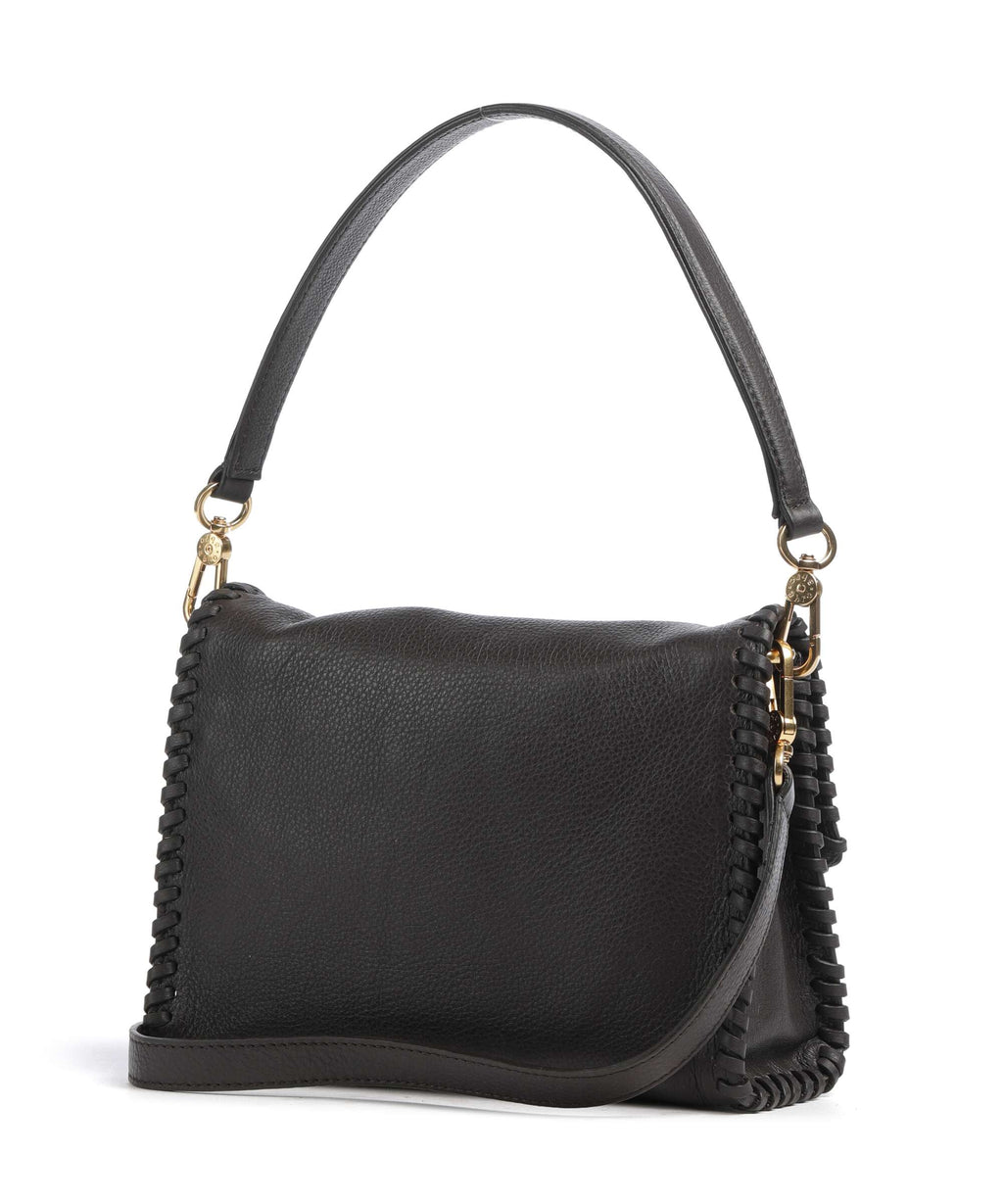 Abro Dalia Temi Stitch Shoulder bag dark brown