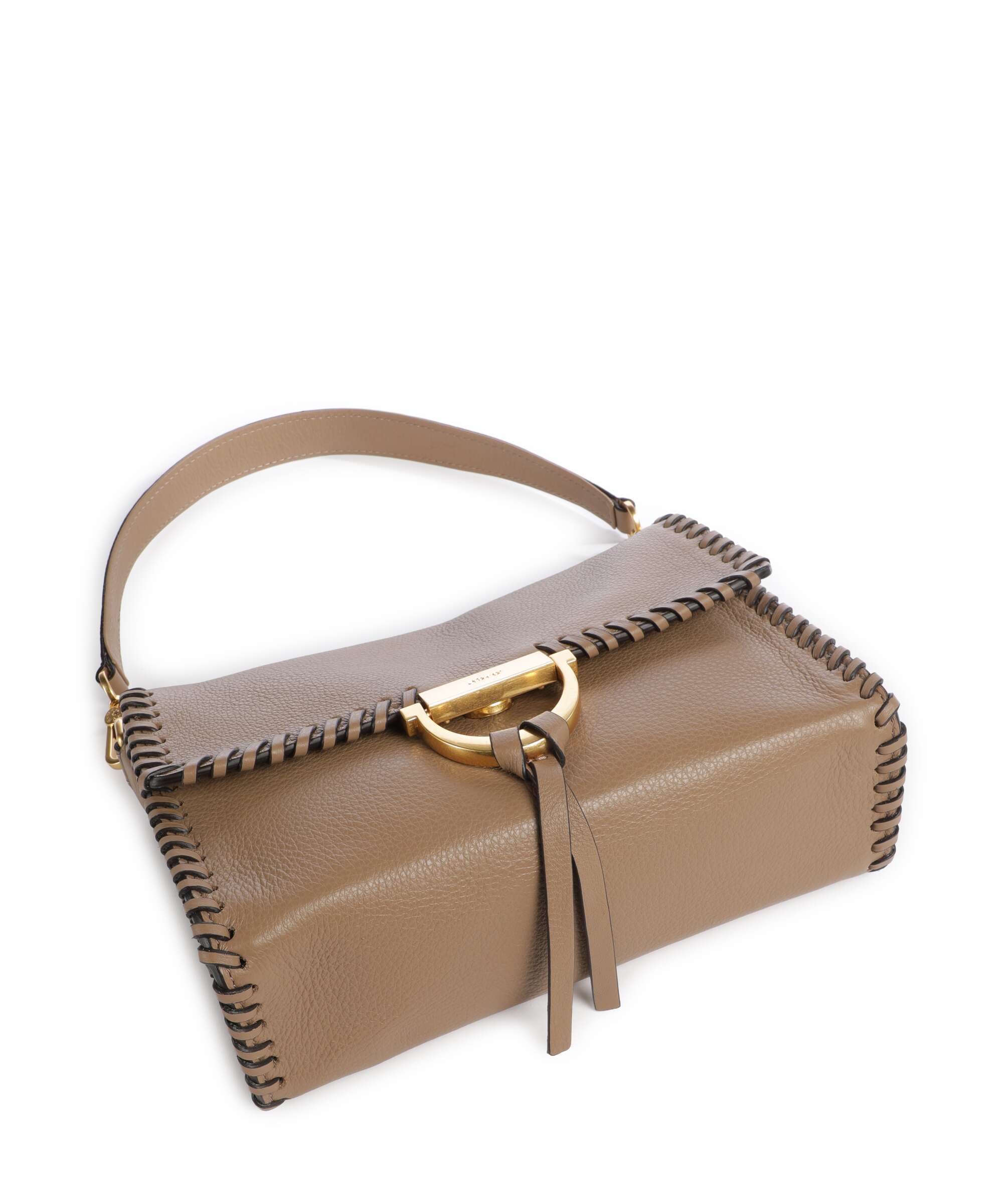 Abro Dalia Temi Stitch Shoulder bag cappuccino