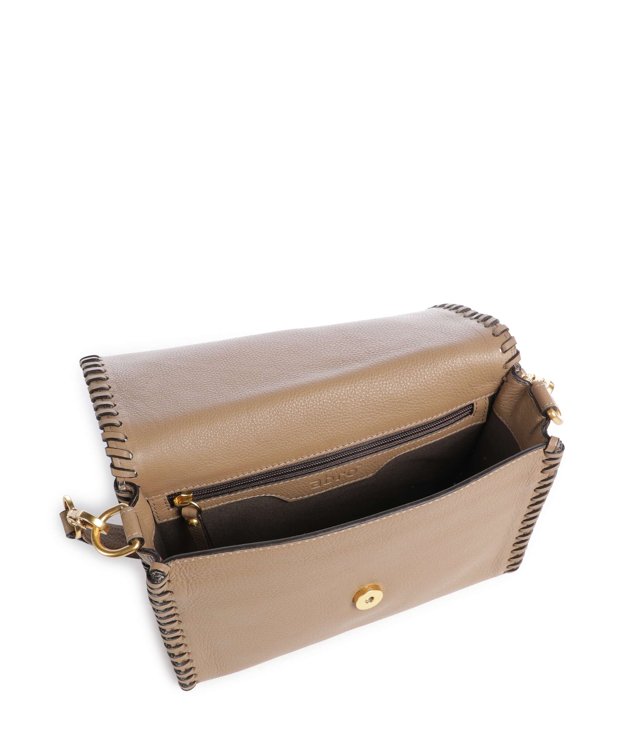 Abro Dalia Temi Stitch Shoulder bag cappuccino