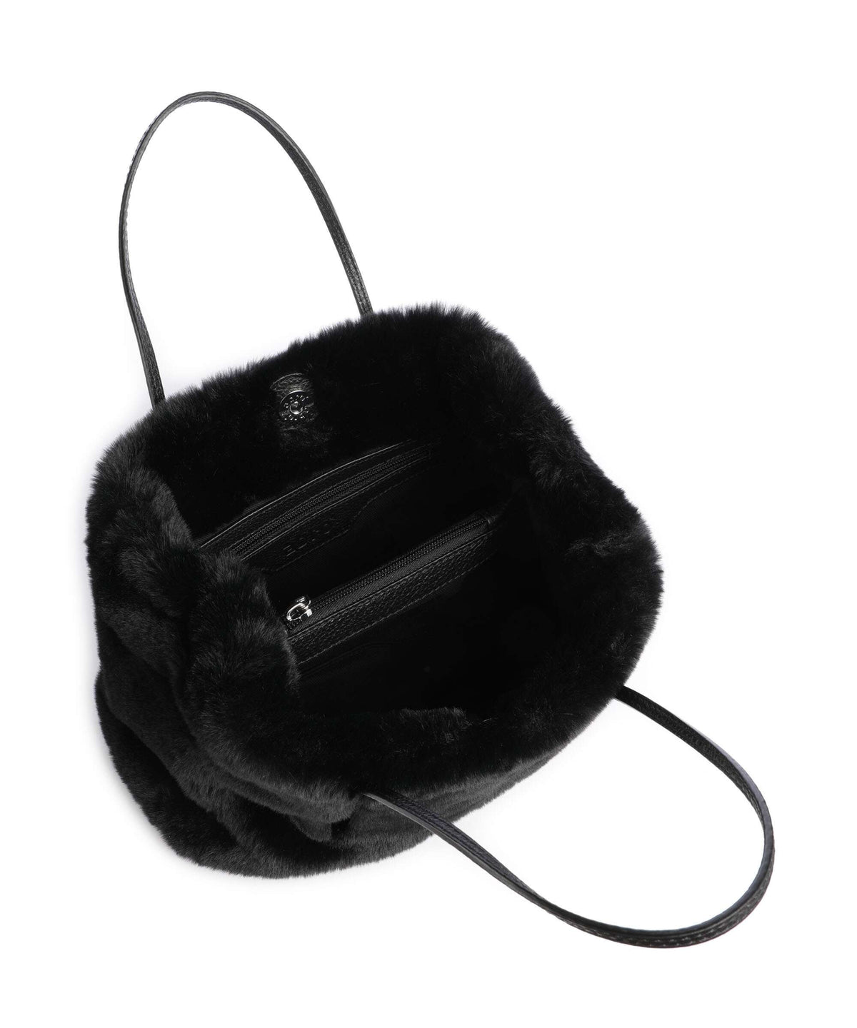 Abro Eco Fur Noelle Handbag black/nickel