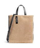 Liebeskind Paper Bag Shearling M Handbag dark clay