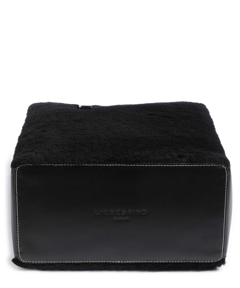 Liebeskind Paper Bag Shearling M Handbag black