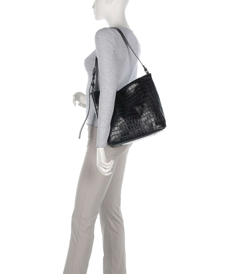 Liebeskind Chudy Croco M Hobo bag black