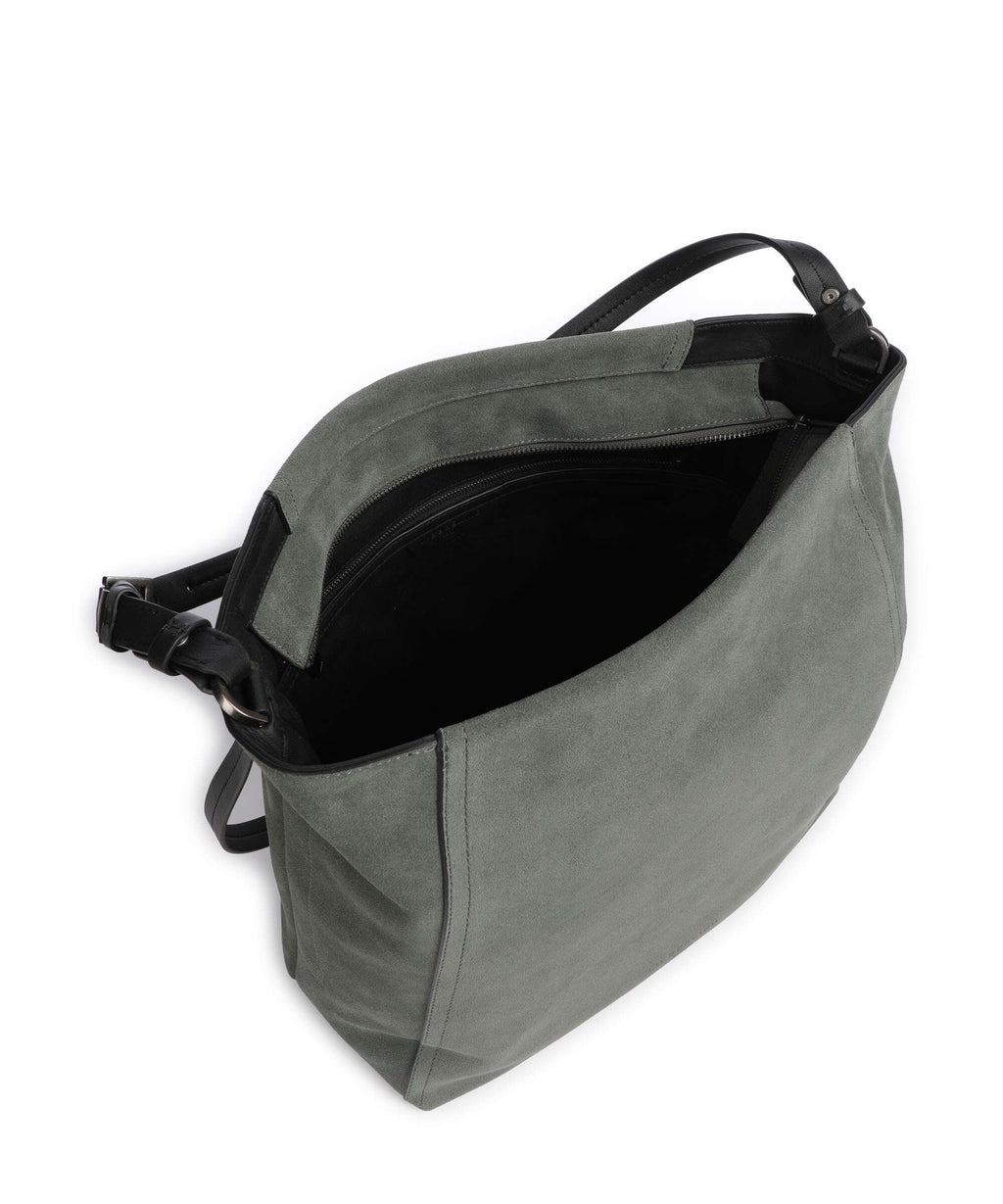 Liebeskind Chudy Suede L Hobo bag cypress green