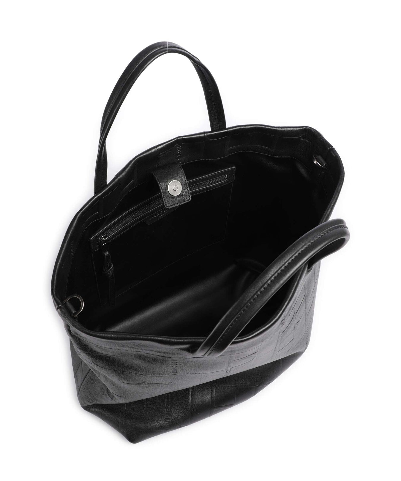 Liebeskind Hera Monogram Sheep Natural L Handbag black