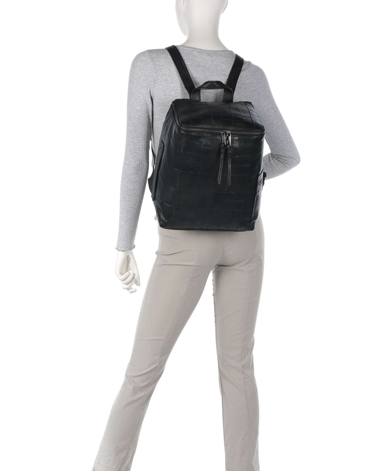 Liebeskind Hera Monogram Sheep Natural M Backpack black