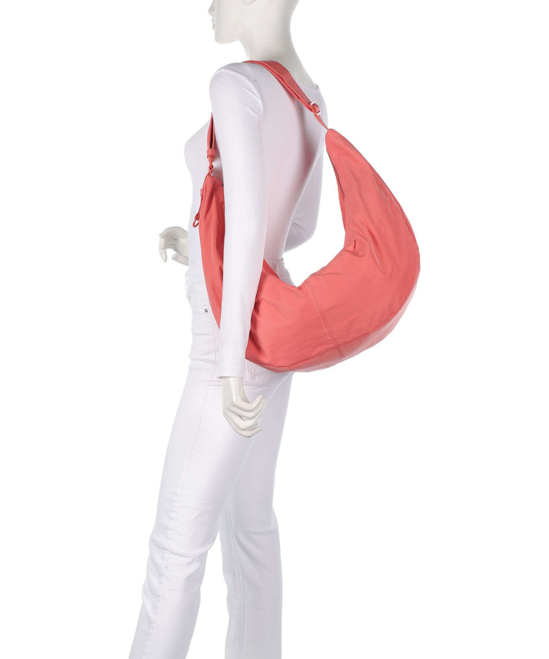 Liebeskind Moon Nylon L Hobo bag coral