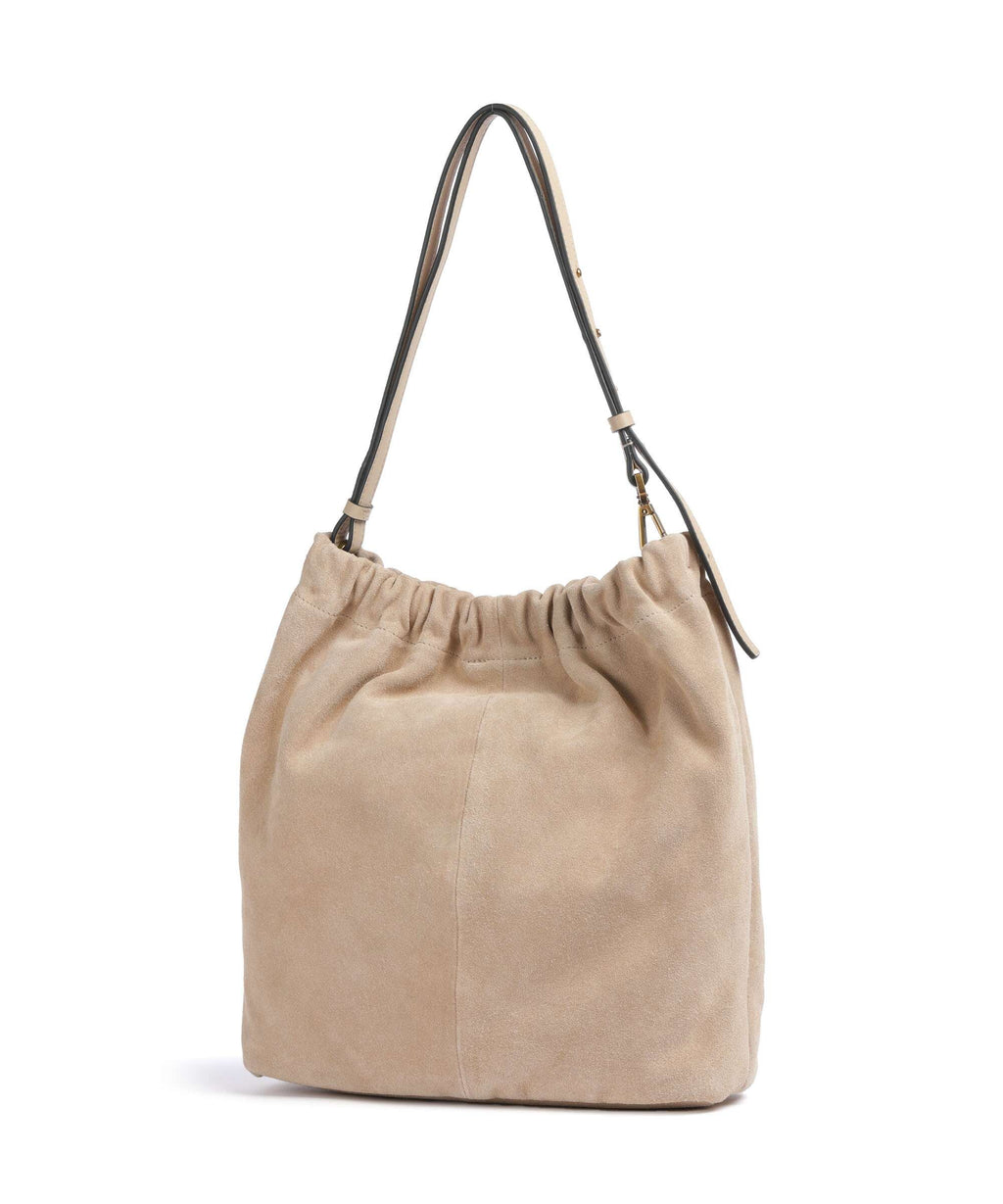 Liebeskind Cloud Suede M Hobo bag sand castle