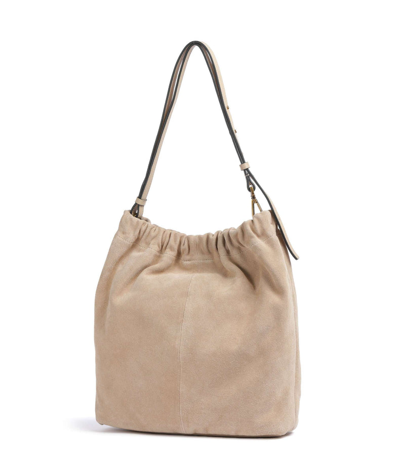 Liebeskind Cloud Suede M Hobo bag sand castle
