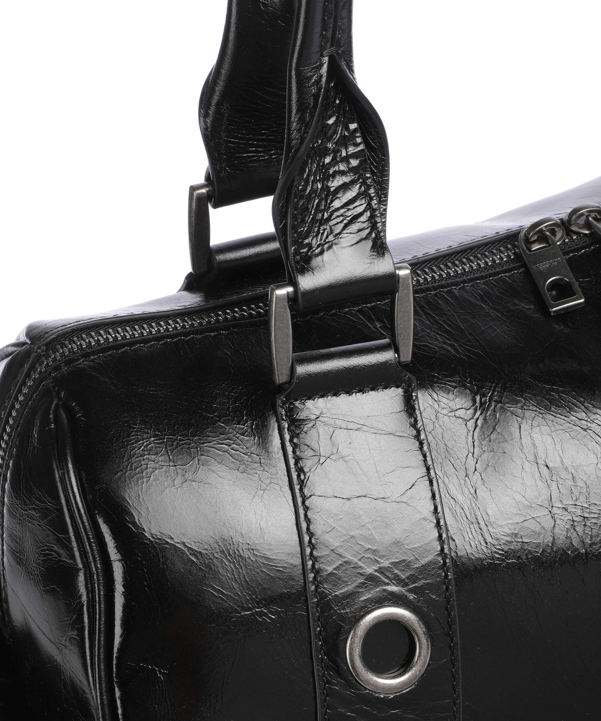 Liebeskind Nika Lack Distressed L Shoulder bag black