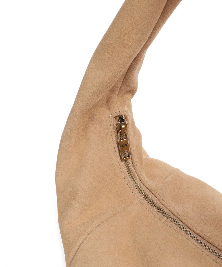Liebeskind Farrah Suede M Hobo bag beige
