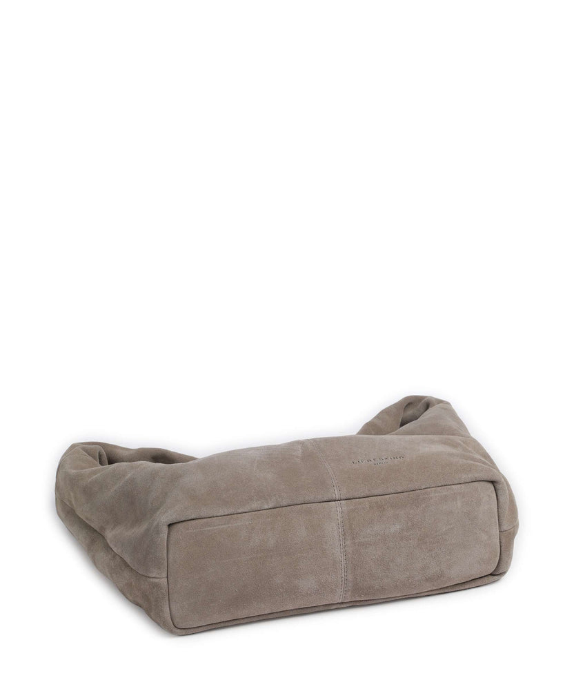 Liebeskind Bo Suede L Hobo bag neutral grey