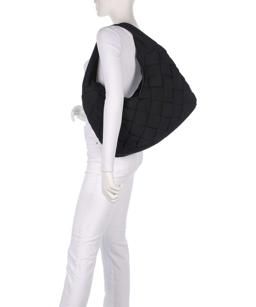 Liebeskind Bo Weaved Nylon L Hobo bag black