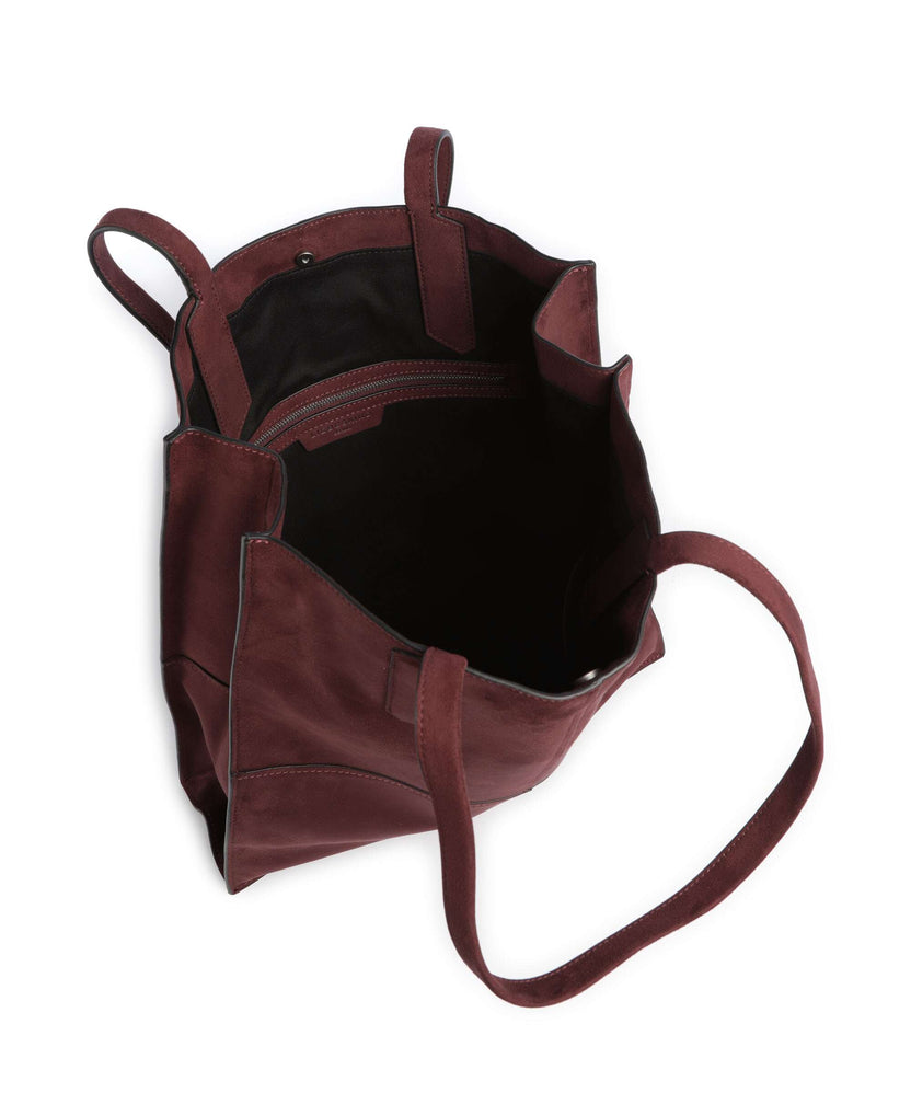 Liebeskind Amy Vegan Suede L Tote bag pomegranate