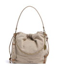 Liebeskind Lya II Denim M Bucket bag beige