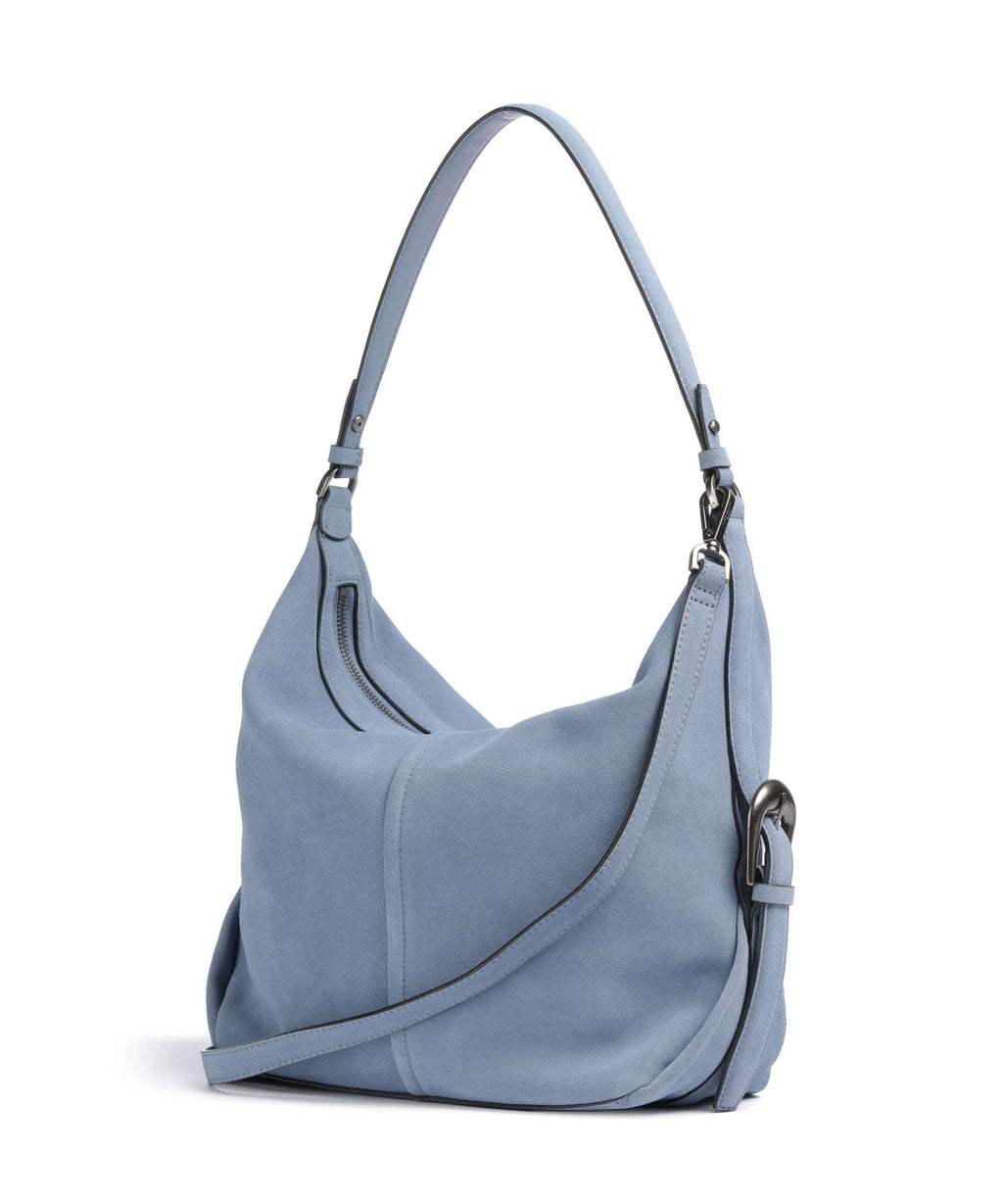 Liebeskind Paris II Hydro Suede M Hobo bag flower blue