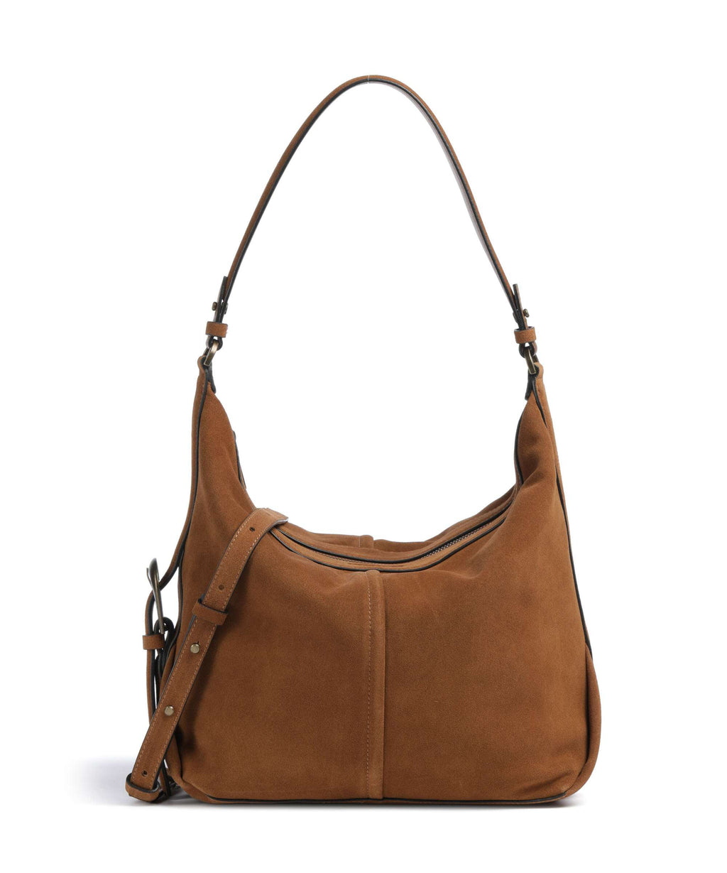 Liebeskind Paris II Hydro Suede M Hobo bag brown