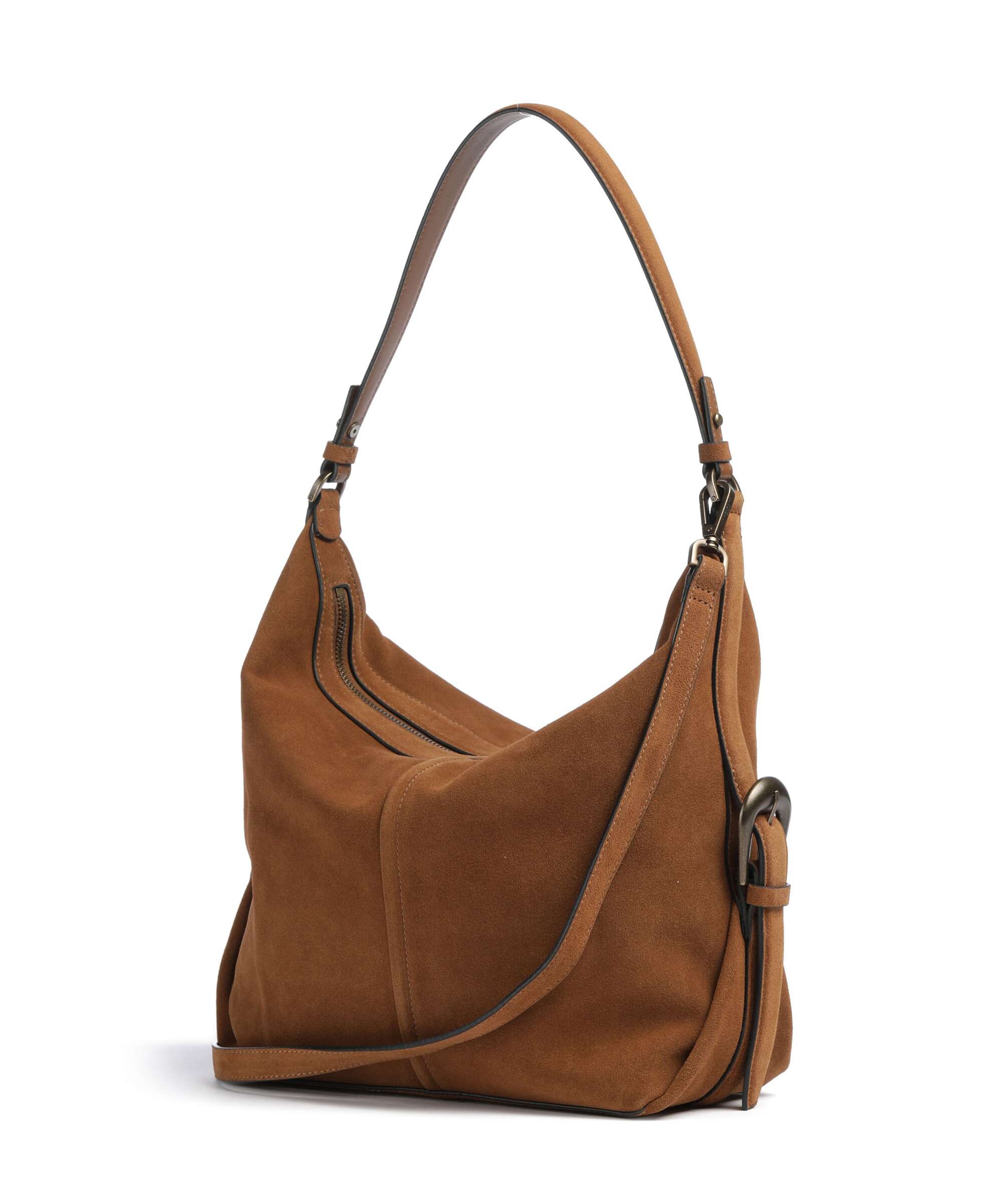 Liebeskind Paris II Hydro Suede M Hobo bag brown