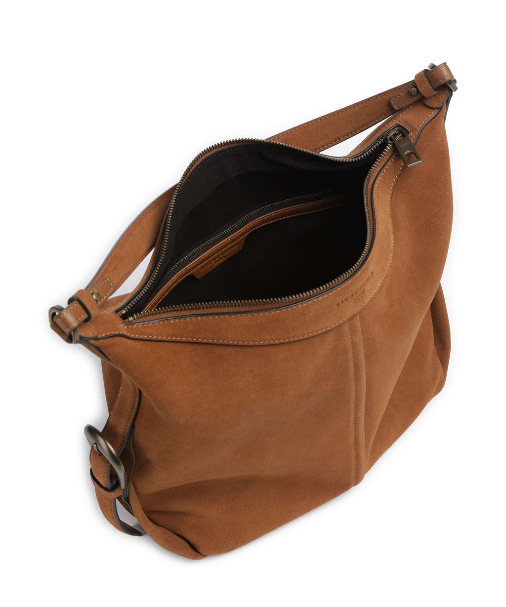 Liebeskind Paris II Hydro Suede M Hobo bag brown
