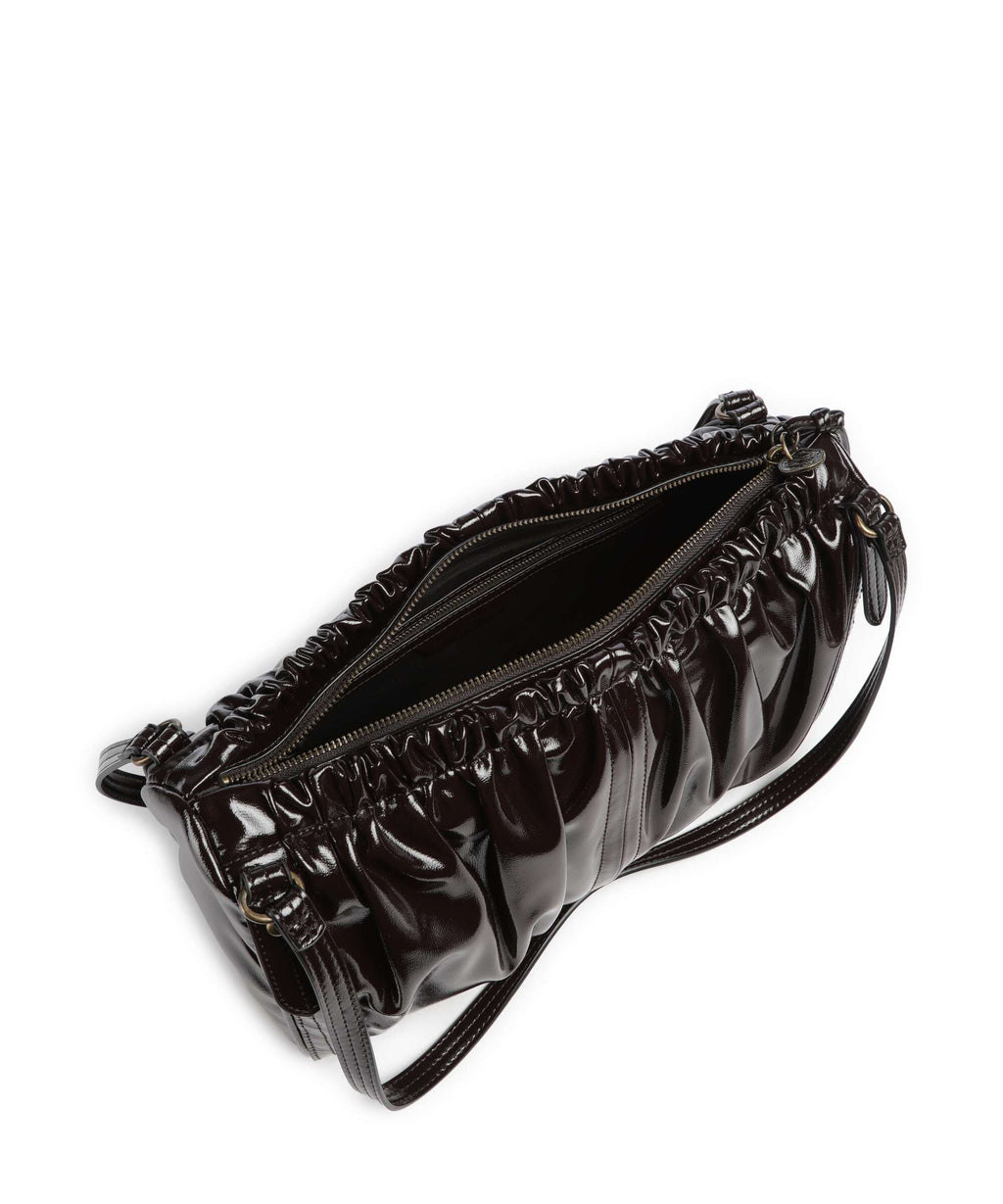 Liebeskind Faye Shiny M Shoulder bag deep soil