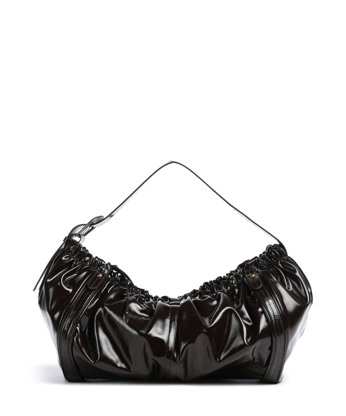 Liebeskind Faye Shiny L Hobo bag deep soil